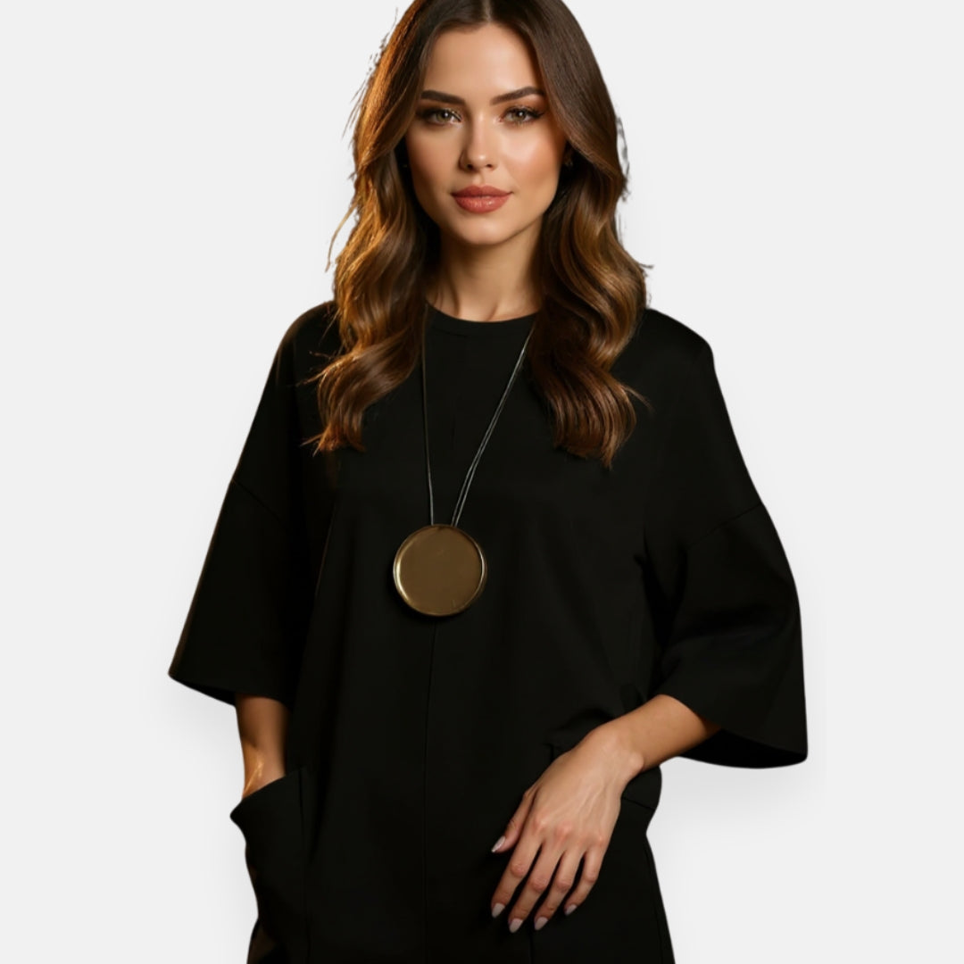 Elizina | Mono elegante de pernera ancha