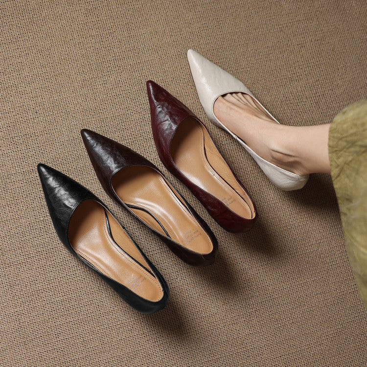 Michèle™ | Elegantes zapatos de salón de tacón bajo