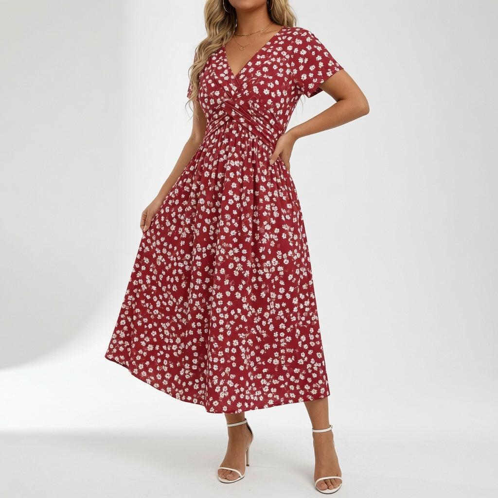 Florévia™ — Vestido floral de corte fluido y elegancia romántica