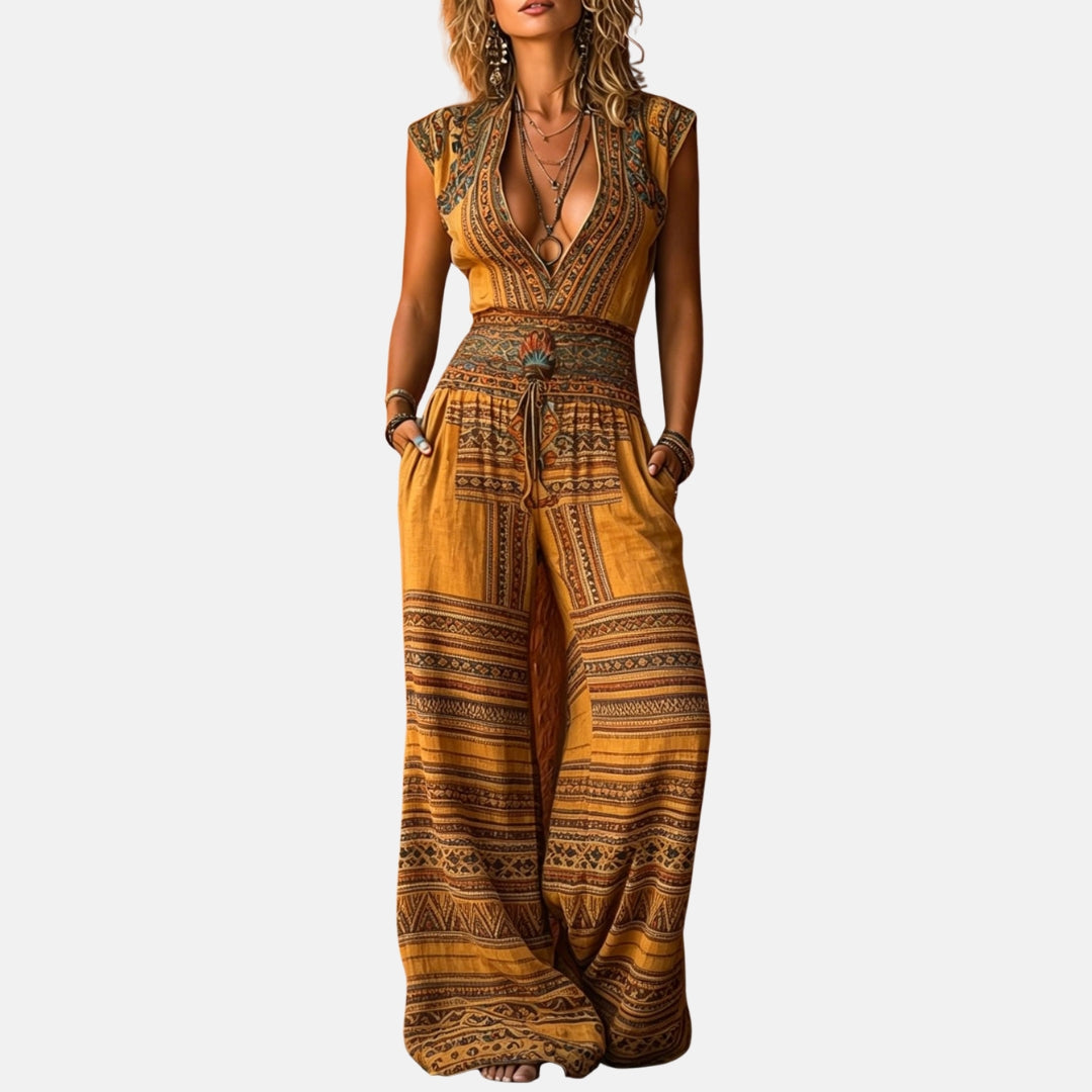 Maëlys | Mono de estilo bohemio con estampado floral