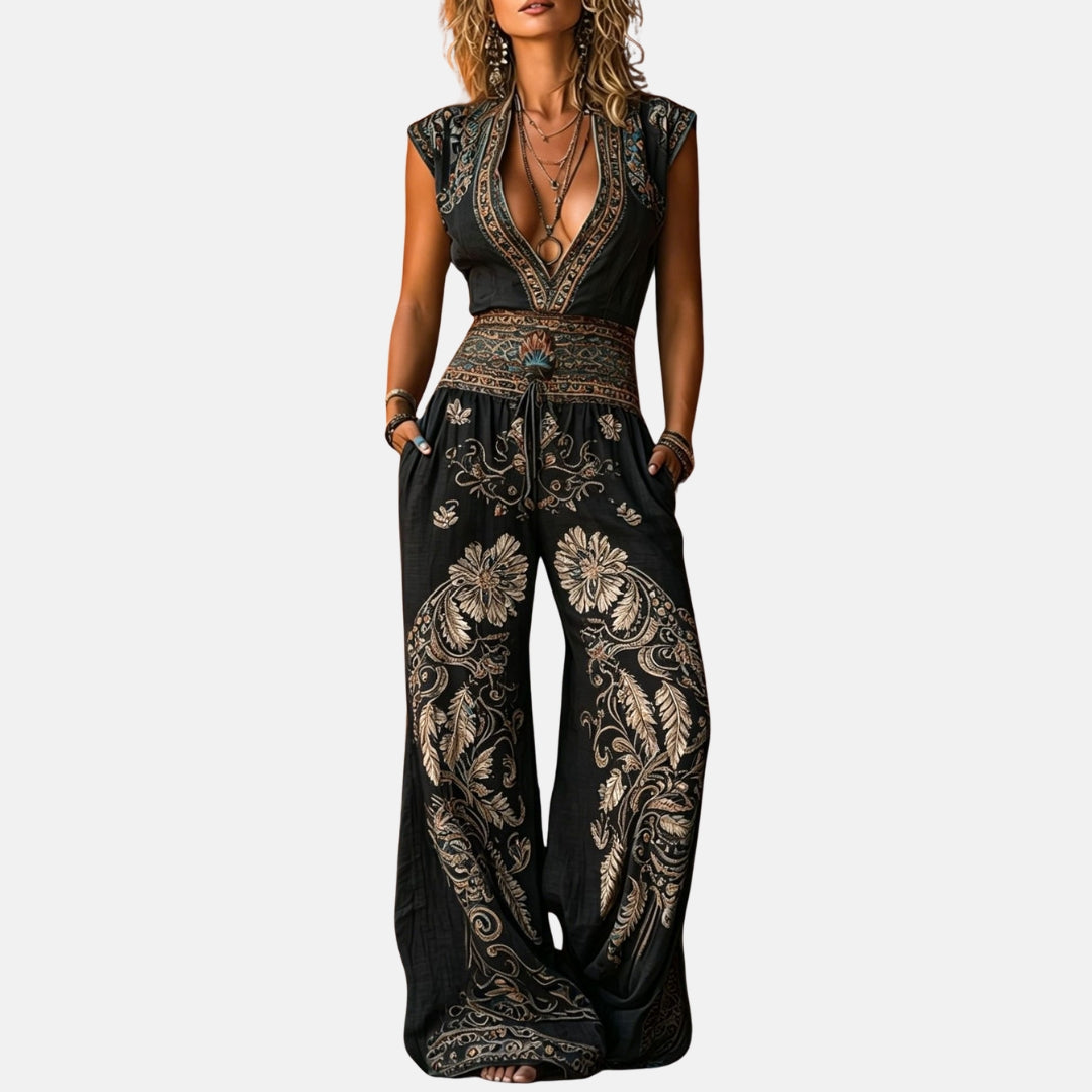 Maëlys | Mono de estilo bohemio con estampado floral
