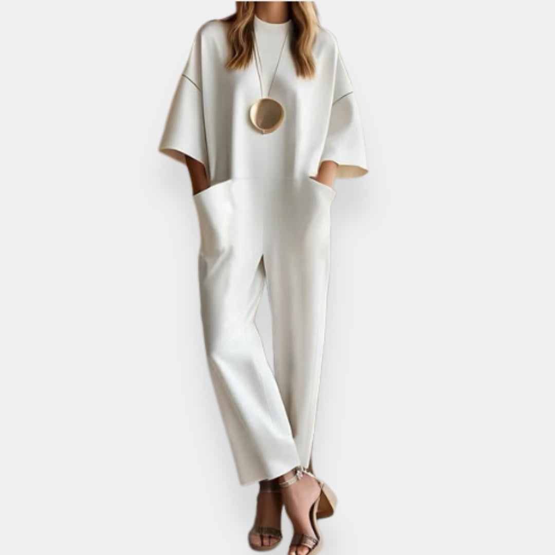 Elizina | Mono elegante de pernera ancha