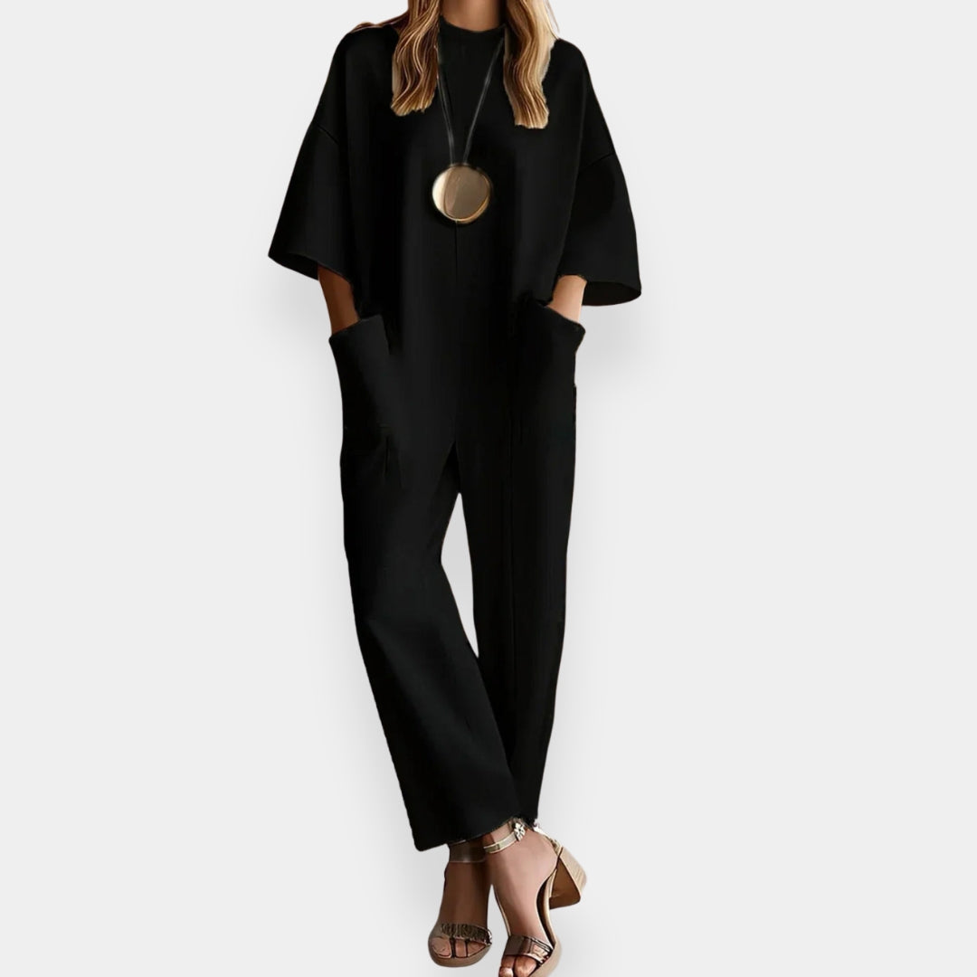 Elizina | Mono elegante de pernera ancha