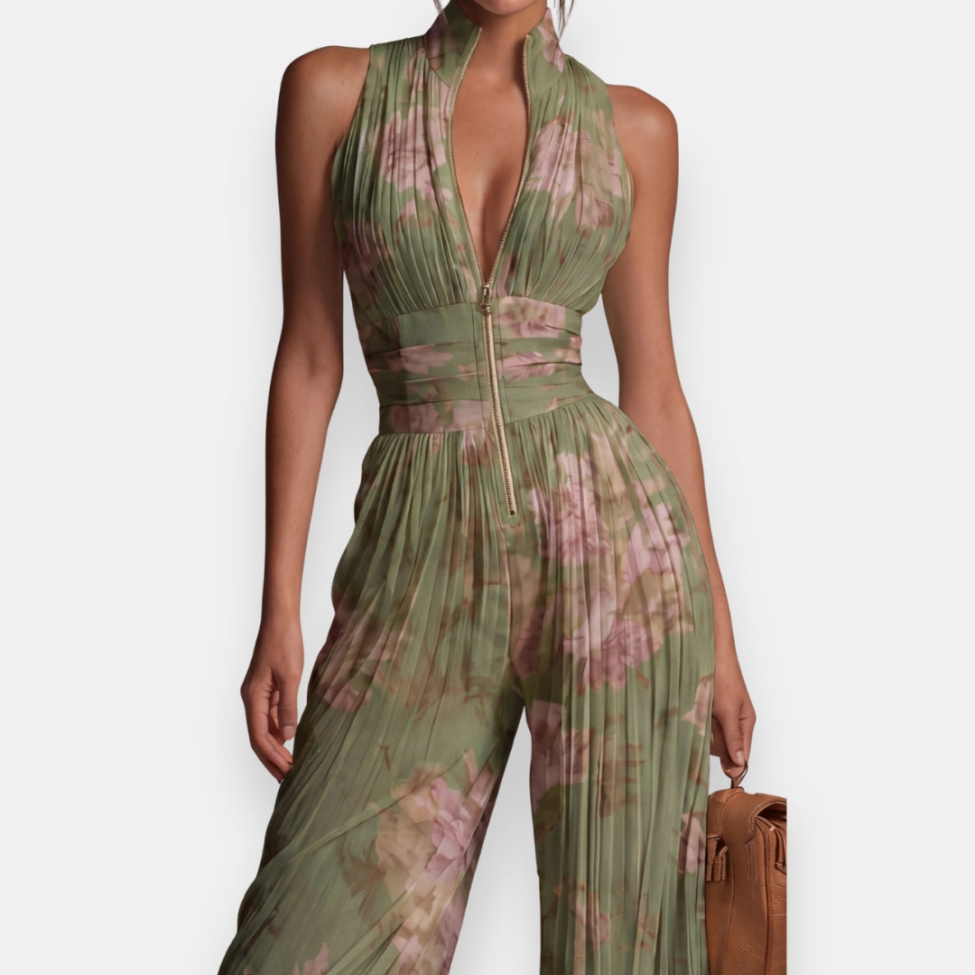 Ulvinde | Mono plisado con estampado floral