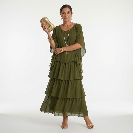 Élyssane™ — Vestido bohemio con volantes: elegancia atemporal