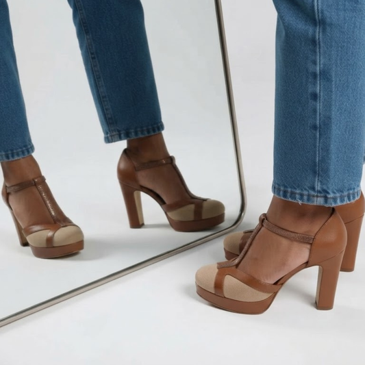 Mayel — Zapatos de tacón retro, elegantes y con sujeción ergonómica