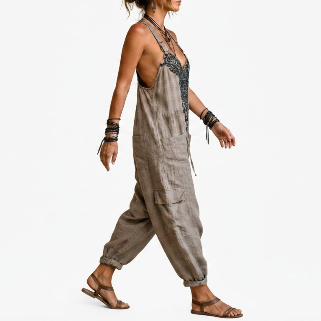 Amalia | Mono bohemio bordado