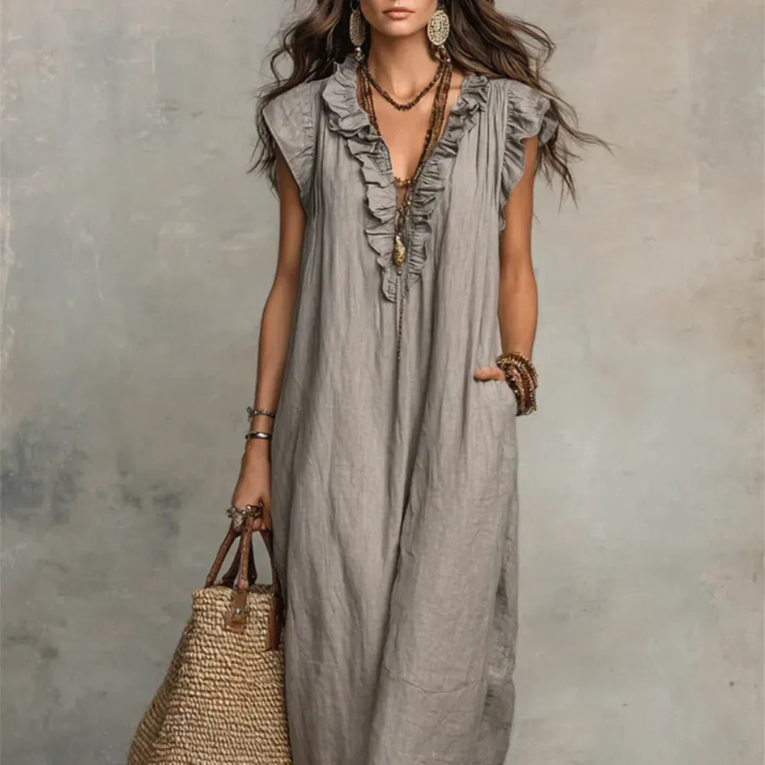 Noa | Vestido largo de estilo bohemio