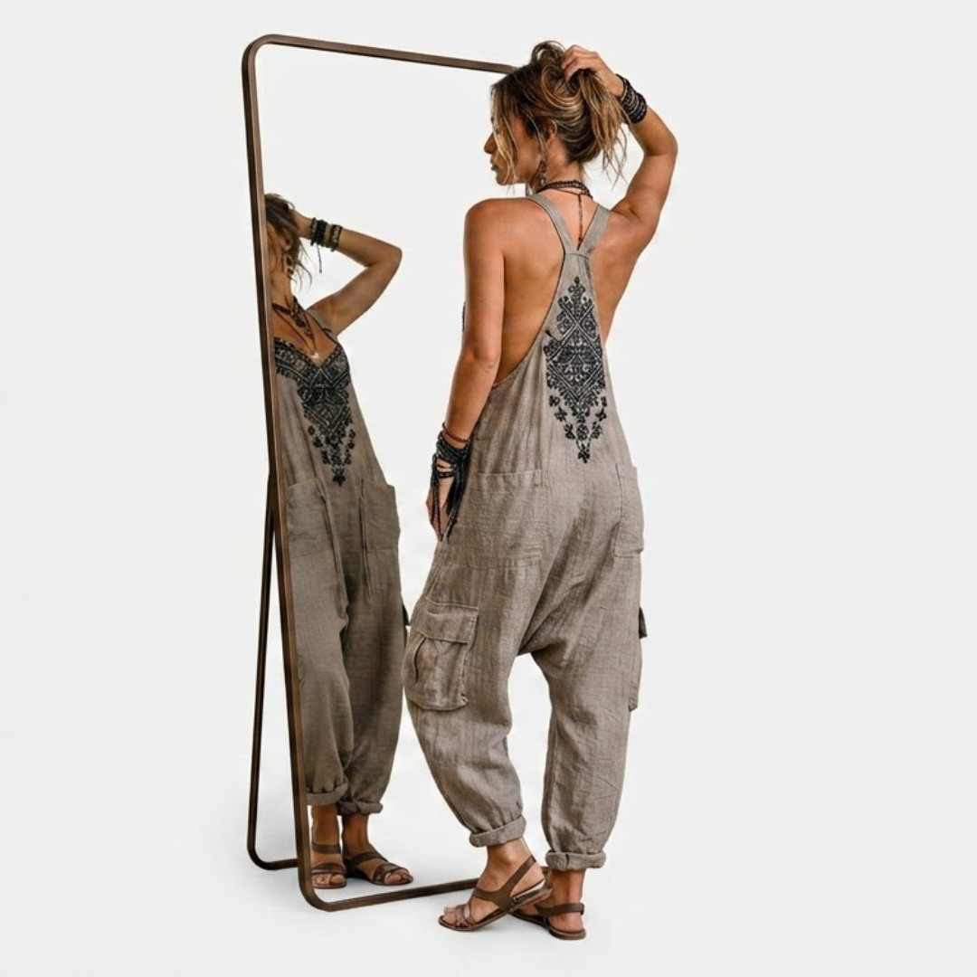 Amalia | Mono bohemio bordado