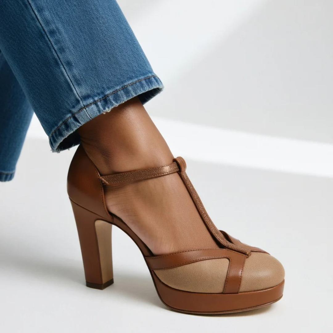 Mayel — Zapatos de tacón retro, elegantes y con sujeción ergonómica