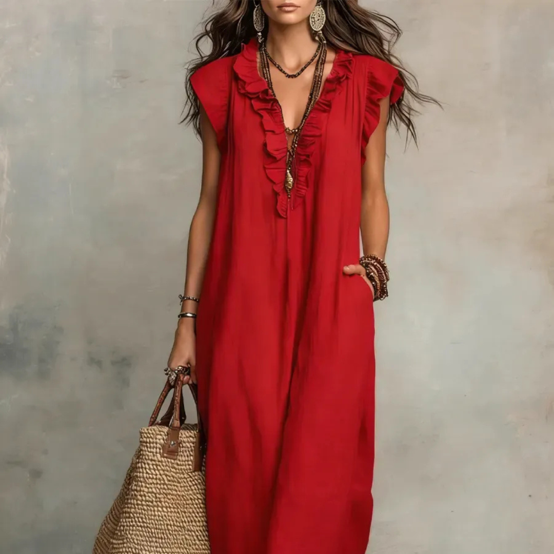 Noa | Vestido largo de estilo bohemio