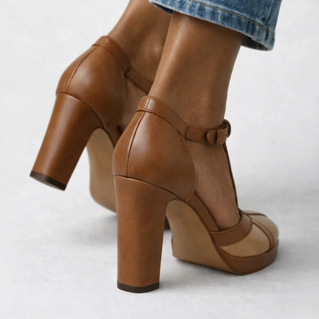 Mayel — Zapatos de tacón retro, elegantes y con sujeción ergonómica