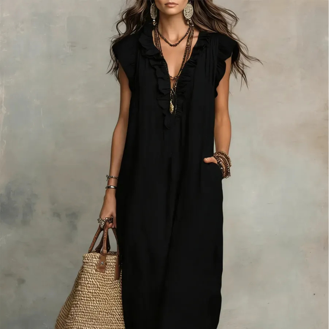 Noa | Vestido largo de estilo bohemio
