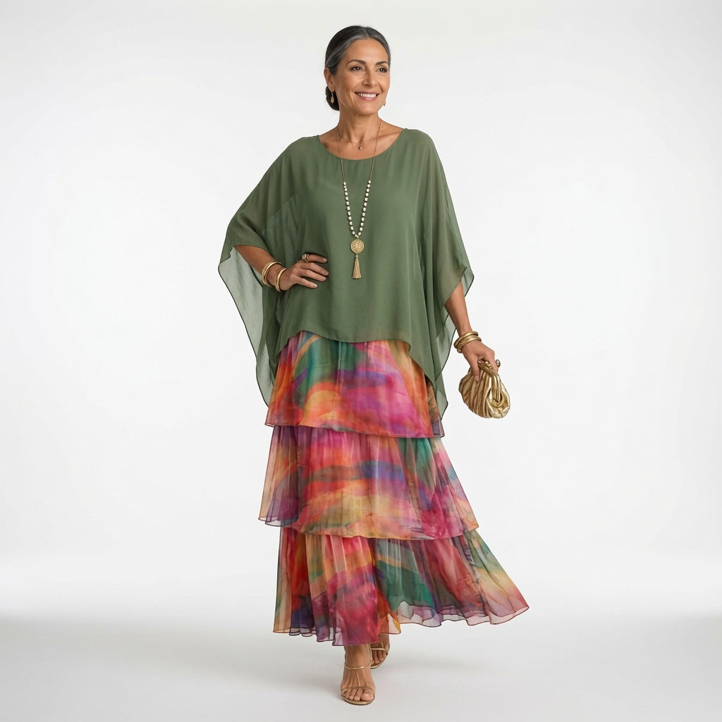 Élyssane™ — Vestido bohemio con volantes: elegancia atemporal