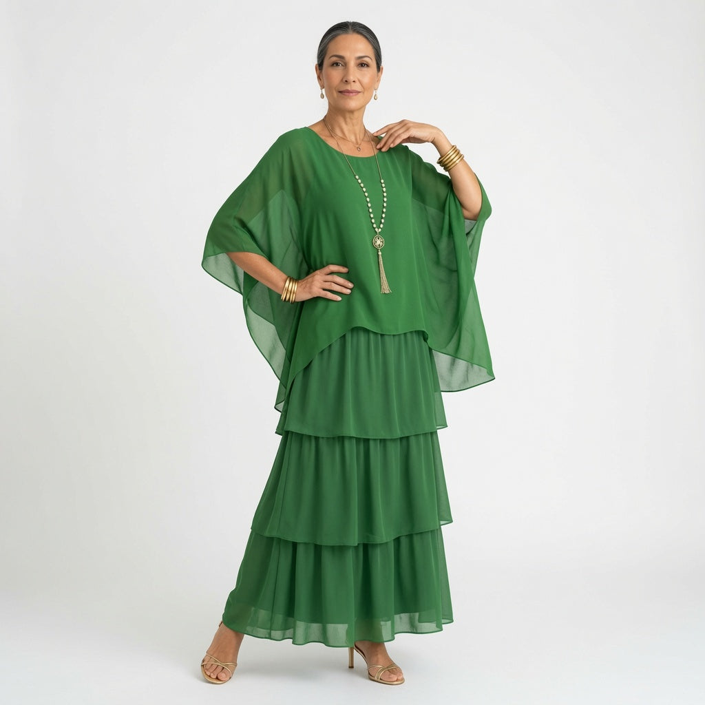 Élyssane™ — Vestido bohemio con volantes: elegancia atemporal