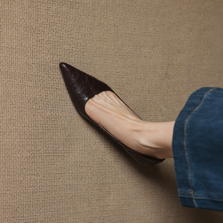 Michèle™ | Elegantes zapatos de salón de tacón bajo