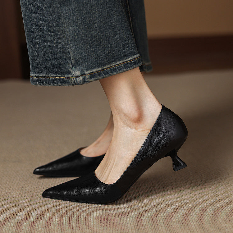 Michèle™ | Elegantes zapatos de salón de tacón bajo