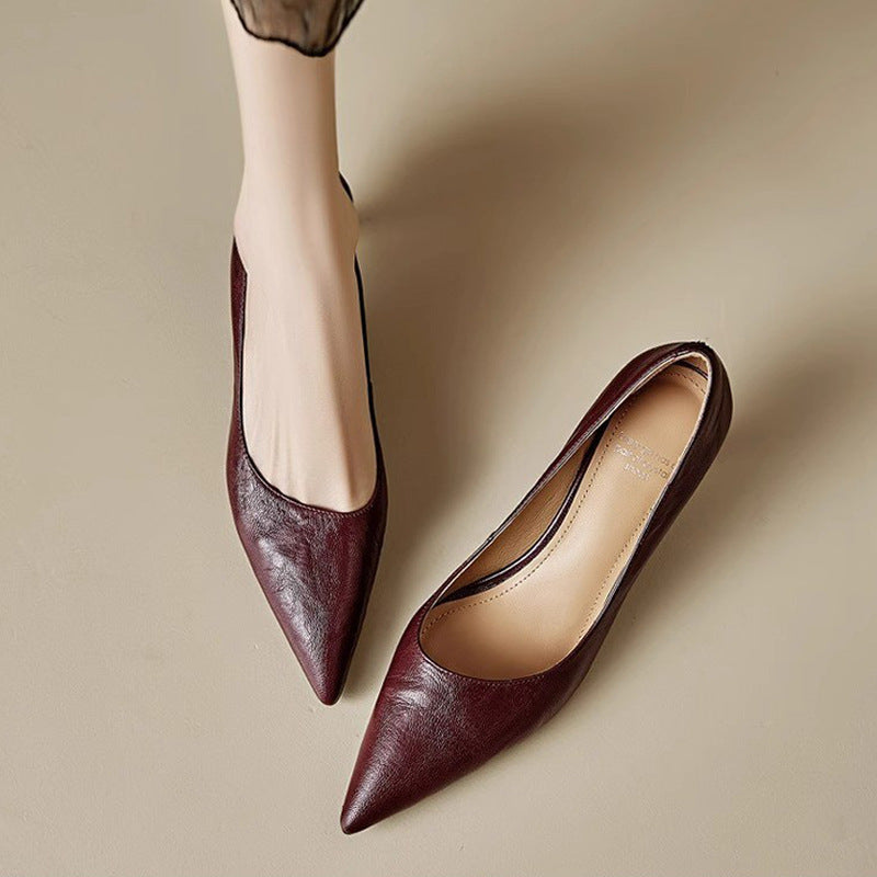Michèle™ | Elegantes zapatos de salón de tacón bajo