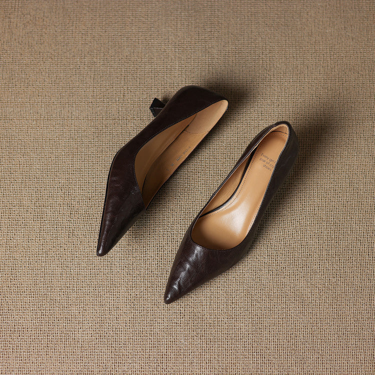 Michèle™ | Elegantes zapatos de salón de tacón bajo