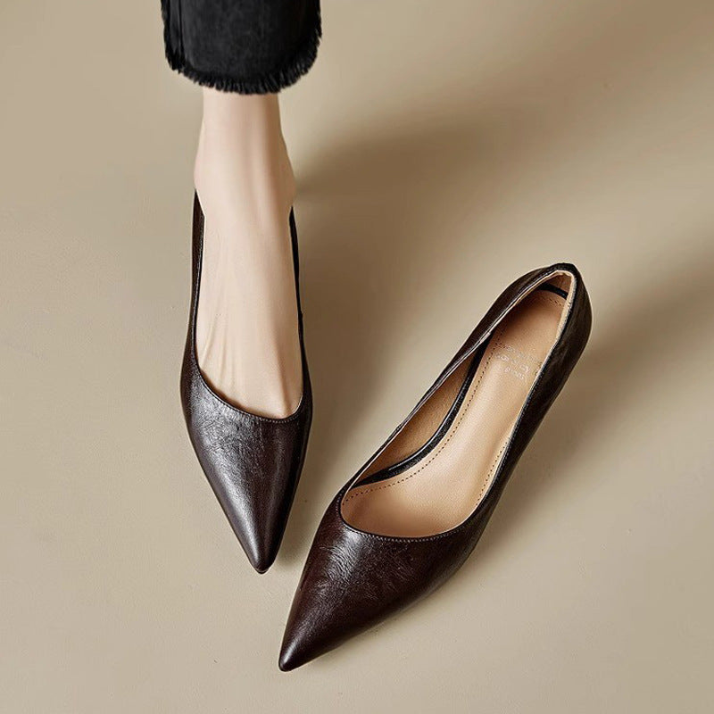 Michèle™ | Elegantes zapatos de salón de tacón bajo