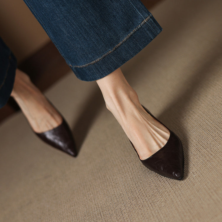 Michèle™ | Elegantes zapatos de salón de tacón bajo