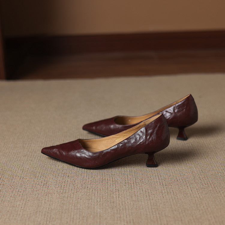 Michèle™ | Elegantes zapatos de salón de tacón bajo