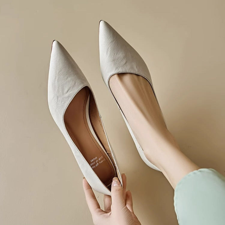 Michèle™ | Elegantes zapatos de salón de tacón bajo