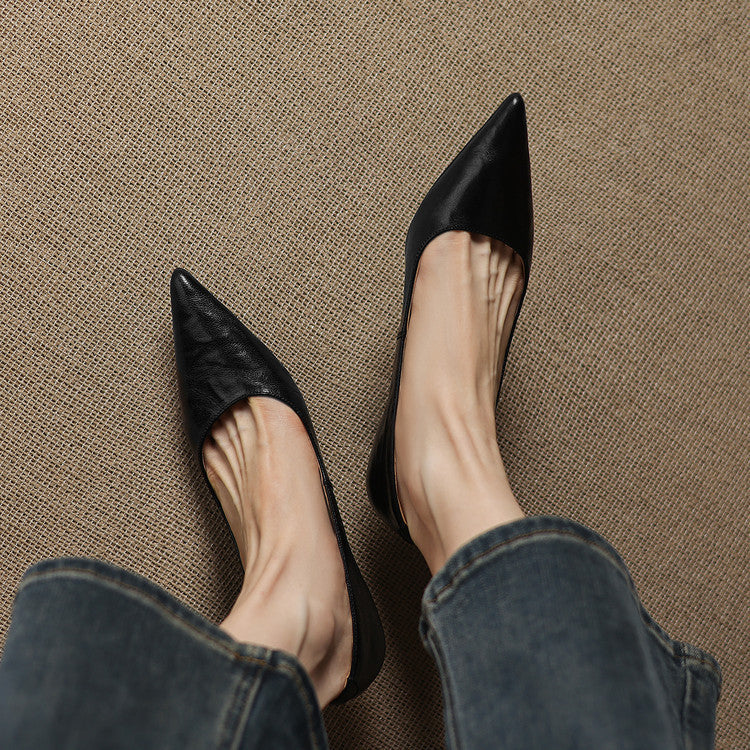 Michèle™ | Elegantes zapatos de salón de tacón bajo