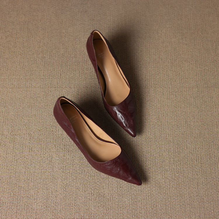 Michèle™ | Elegantes zapatos de salón de tacón bajo