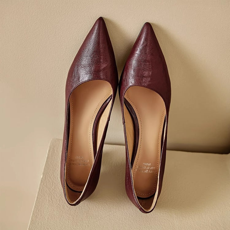 Michèle™ | Elegantes zapatos de salón de tacón bajo
