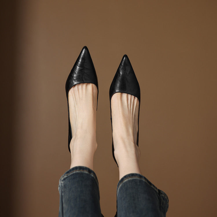 Michèle™ | Elegantes zapatos de salón de tacón bajo