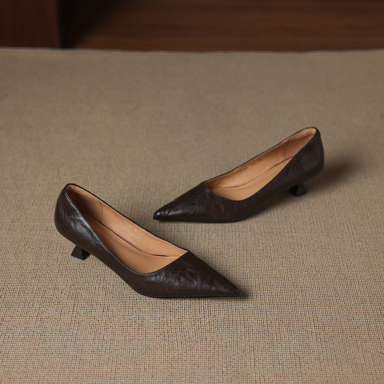 Michèle™ | Elegantes zapatos de salón de tacón bajo