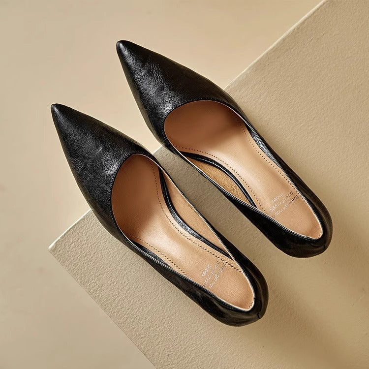 Michèle™ | Elegantes zapatos de salón de tacón bajo