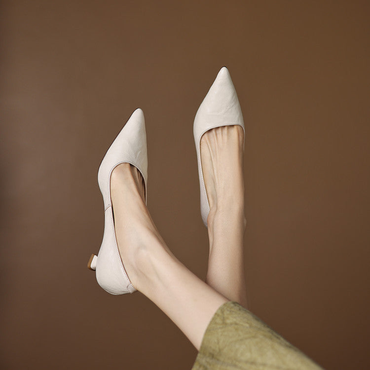 Michèle™ | Elegantes zapatos de salón de tacón bajo