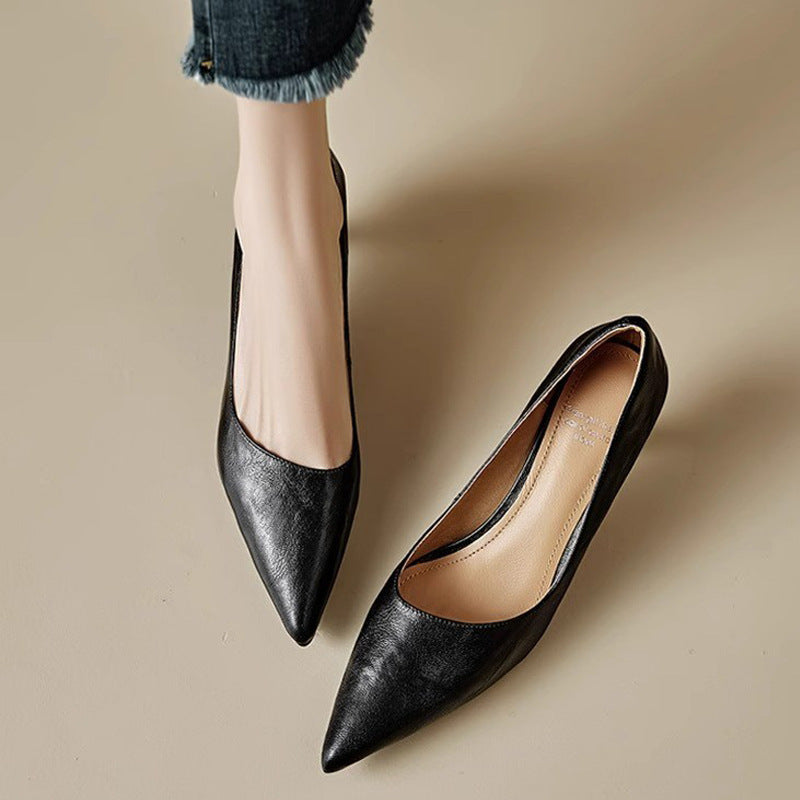 Michèle™ | Elegantes zapatos de salón de tacón bajo