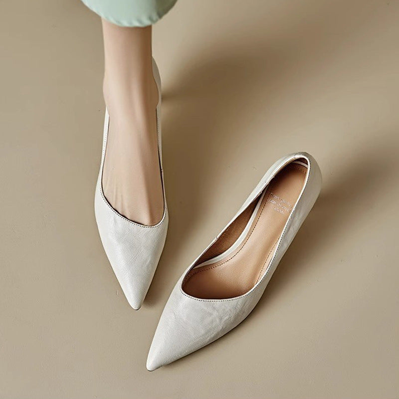Michèle™ | Elegantes zapatos de salón de tacón bajo
