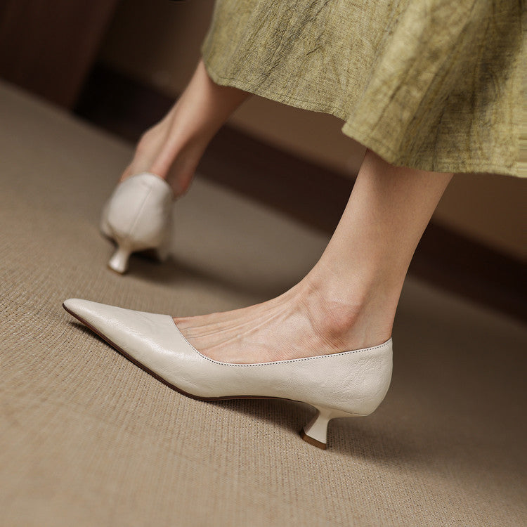 Michèle™ | Elegantes zapatos de salón de tacón bajo
