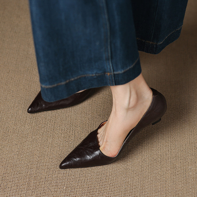 Michèle™ | Elegantes zapatos de salón de tacón bajo