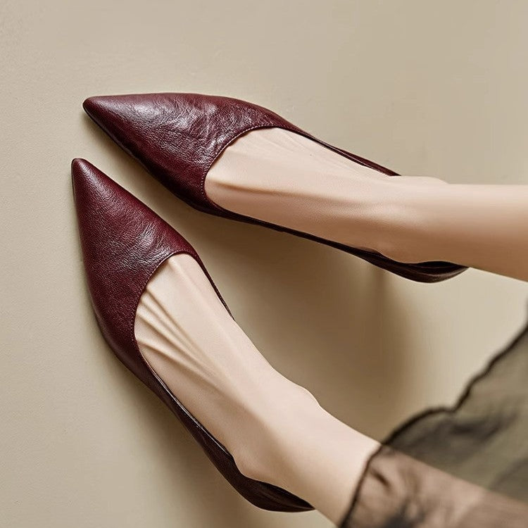 Michèle™ | Elegantes zapatos de salón de tacón bajo