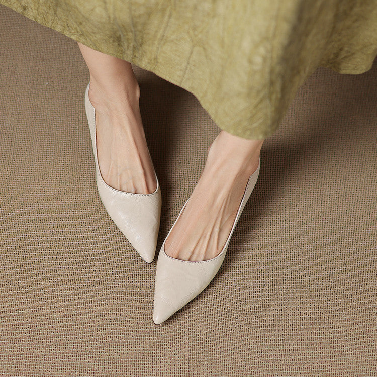 Michèle™ | Elegantes zapatos de salón de tacón bajo