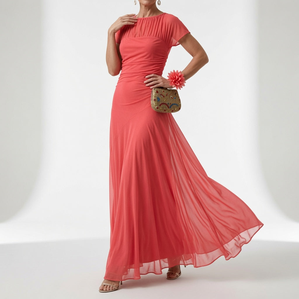 Élivaïne™ — Vestido largo y vaporoso, elegante para una velada