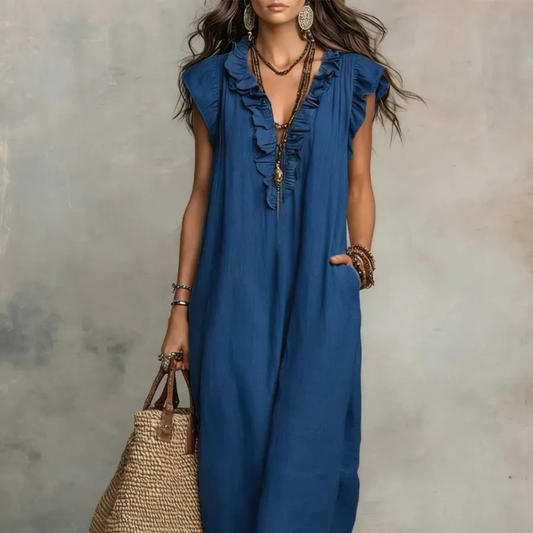 Noa | Vestido largo de estilo bohemio