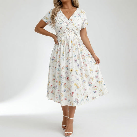 Florévia™ — Vestido floral de corte fluido y elegancia romántica