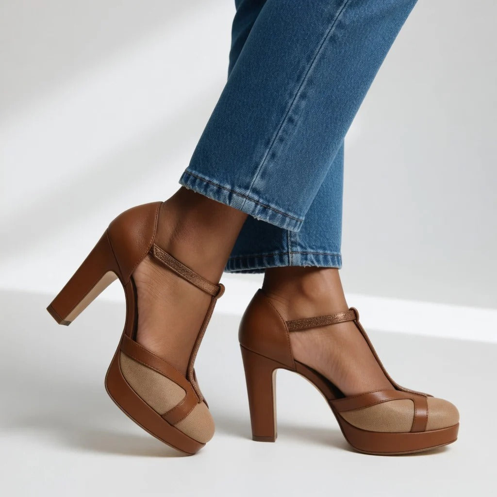 Mayel — Zapatos de tacón retro, elegantes y con sujeción ergonómica