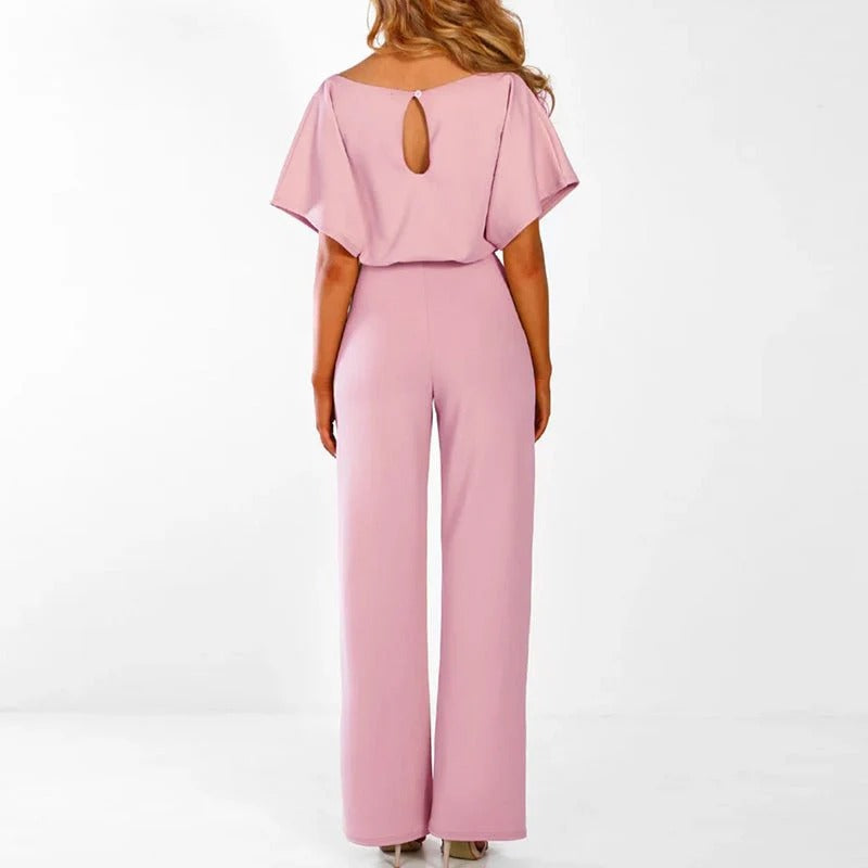 Nina | Mono elegante con lazo en la cintura